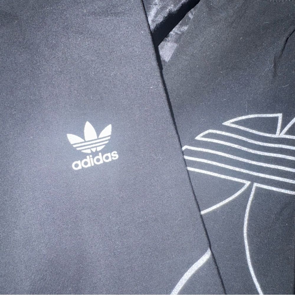 Adidas Originals Black Panelled Track jacket with Matching Leggings - Picture 6 of 8